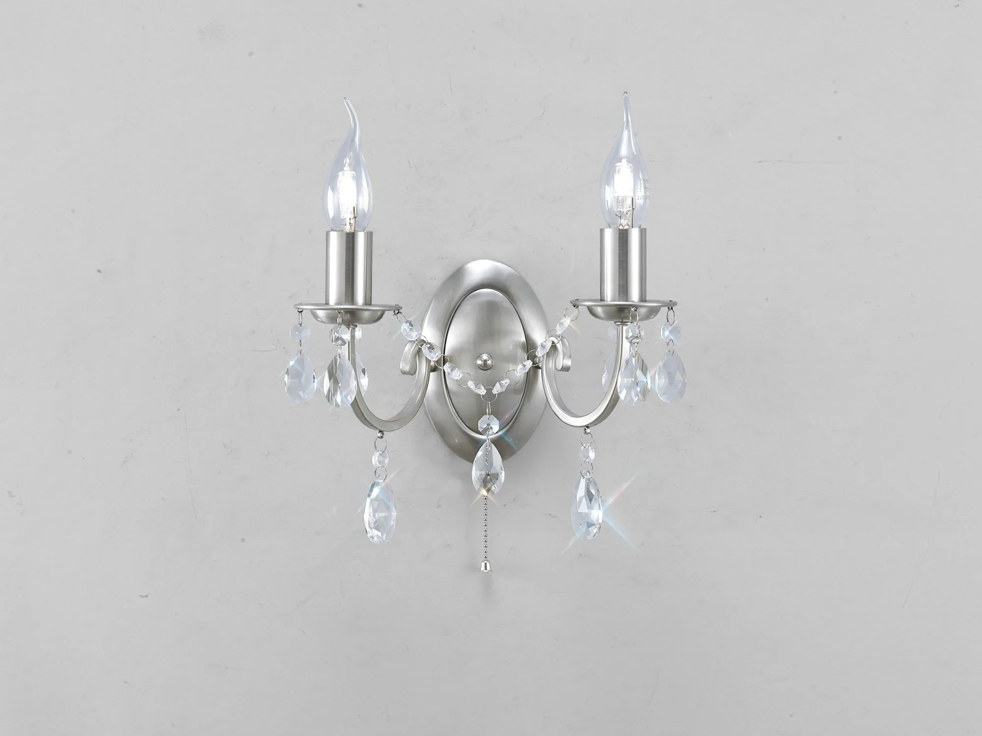 IL30972  Kyra Crystal Switched Wall Lamp 2 Light